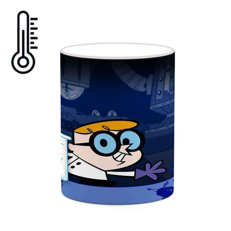 ماگ حرارتی کاکتی مدل کارتون Dexter's Laboratory کد mgh22468