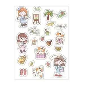 برچسب سهیلا جایروندی مدل برش نخورده طرح اسکرپ بوک دخترانه