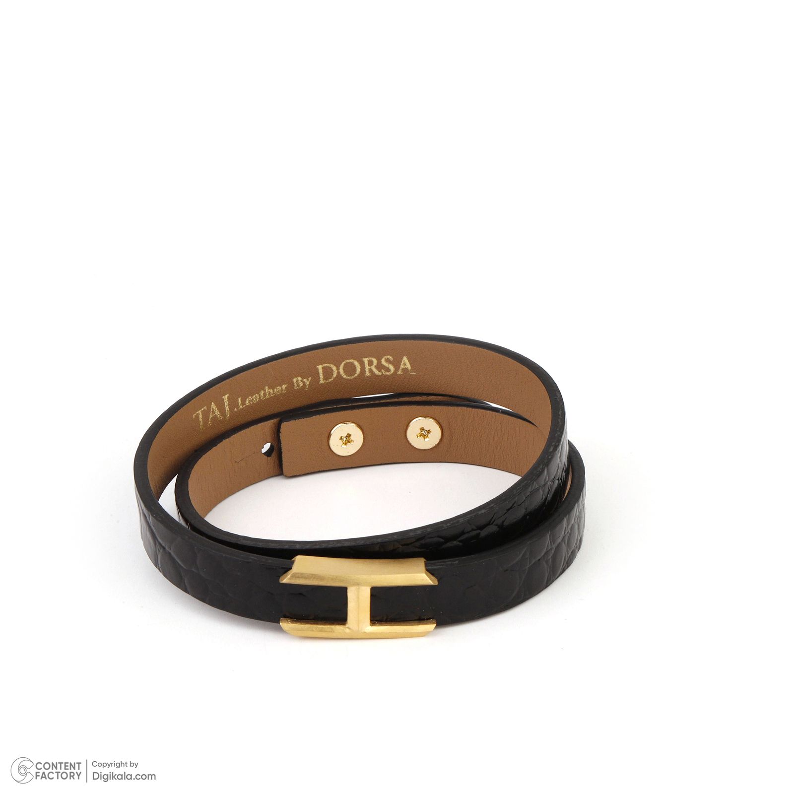 دستبند طلا 18 عیار مردانه تاج مدل G183 -  - 2