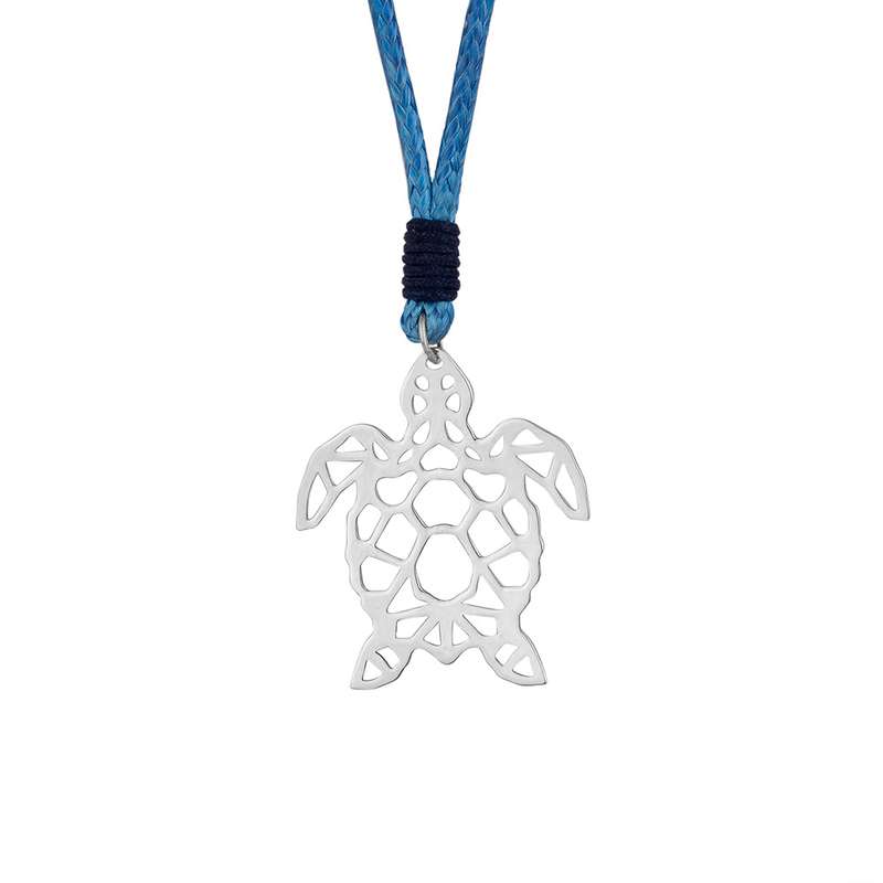 گردنبند نقره مردانه مدل لاک پشت کد NSi-1043