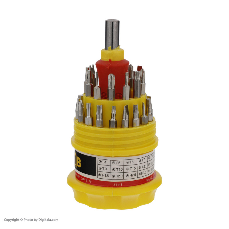 سری پیچ گوشتی جاب مدل JB-0033 مجموعه 33 عددی سری پیچ گوشتی جاب مدل JB-0033 مجموعه 33 عددی