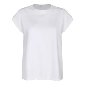 بلوز آستین تا روی شانه یقه گرد زنانه آر اِن اِس مدل 110323100104 رنگ سفید