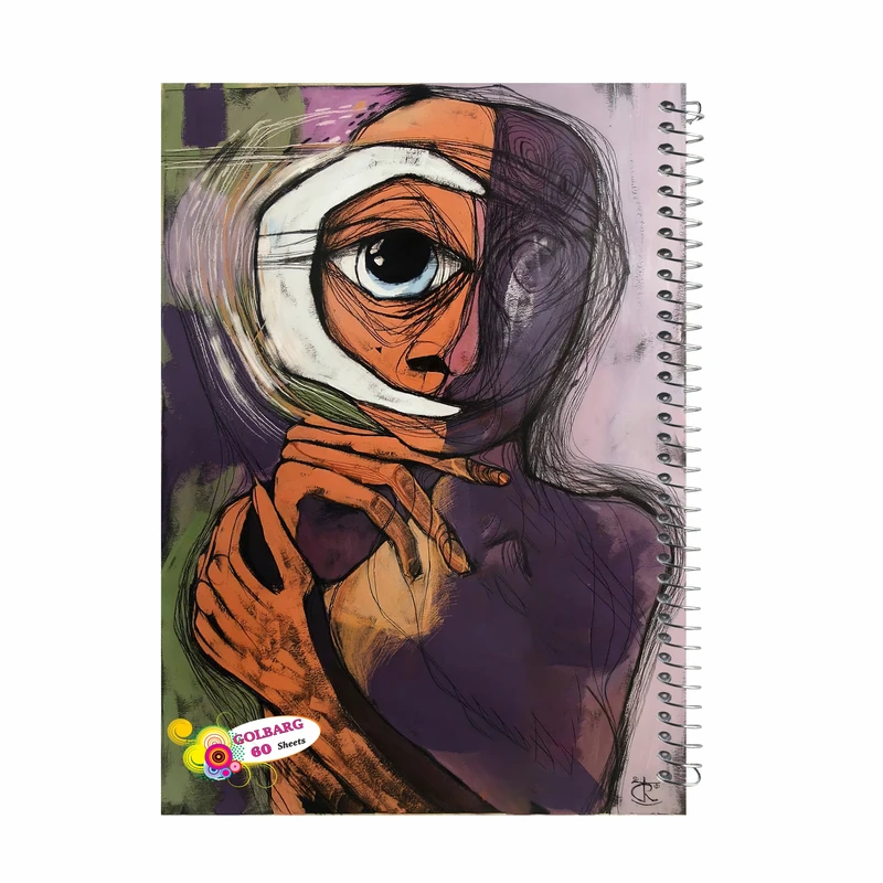 دفتر مشق 60 برگ گلبرگ مدل دانشجویی کد 601715