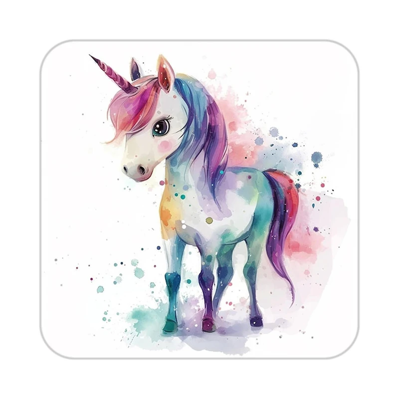 زیر لیوانی کاکتی طرح اسب تک شاخ و یونیکورن مدل mp33440