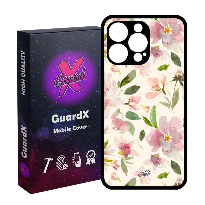 کاور گارد ایکس طرح گل مدل Glass10579 مناسب برای گوشی موبایل اپل iPhone 15 Pro Max
