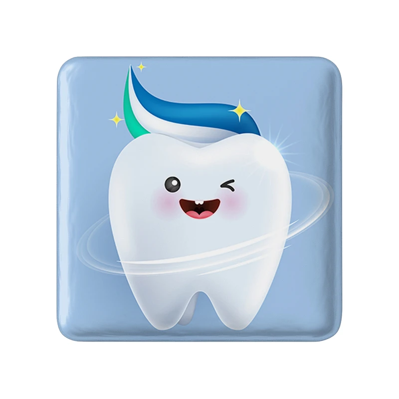 پیکسل خندالو طرح دندان و دندان پزشکی کودکانه مدل مربعی کد 36703