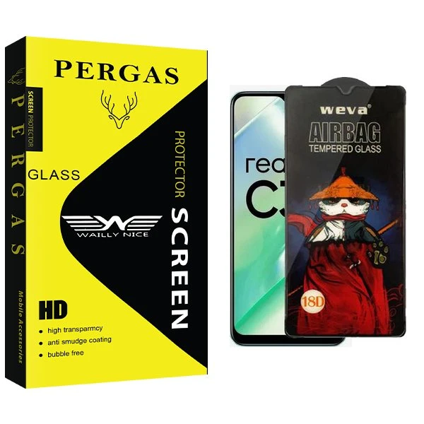 محافظ صفحه نمایش وایلی نایس مدل Pergas Airbag مناسب برای گوشی موبایل ریلمی C33