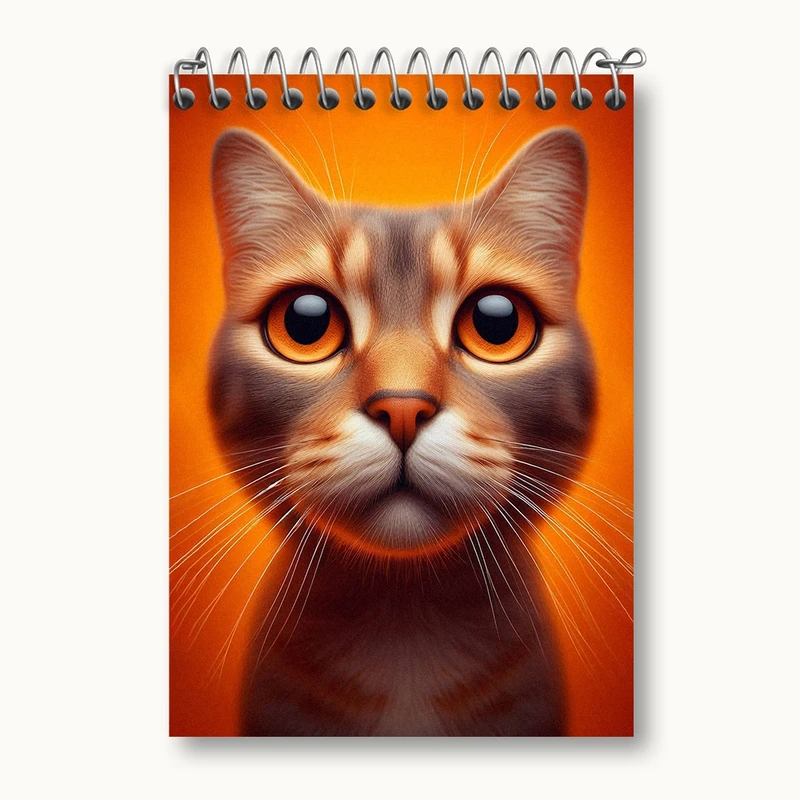 دفتر یادداشت 50 برگ خندالو مدل گربه (Cat) کد N1478