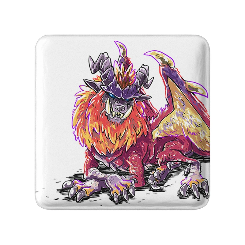 مگنت خندالو طرح بازی شکارچی هیولا (Monster Hunter) مدل مربعی کد 33215