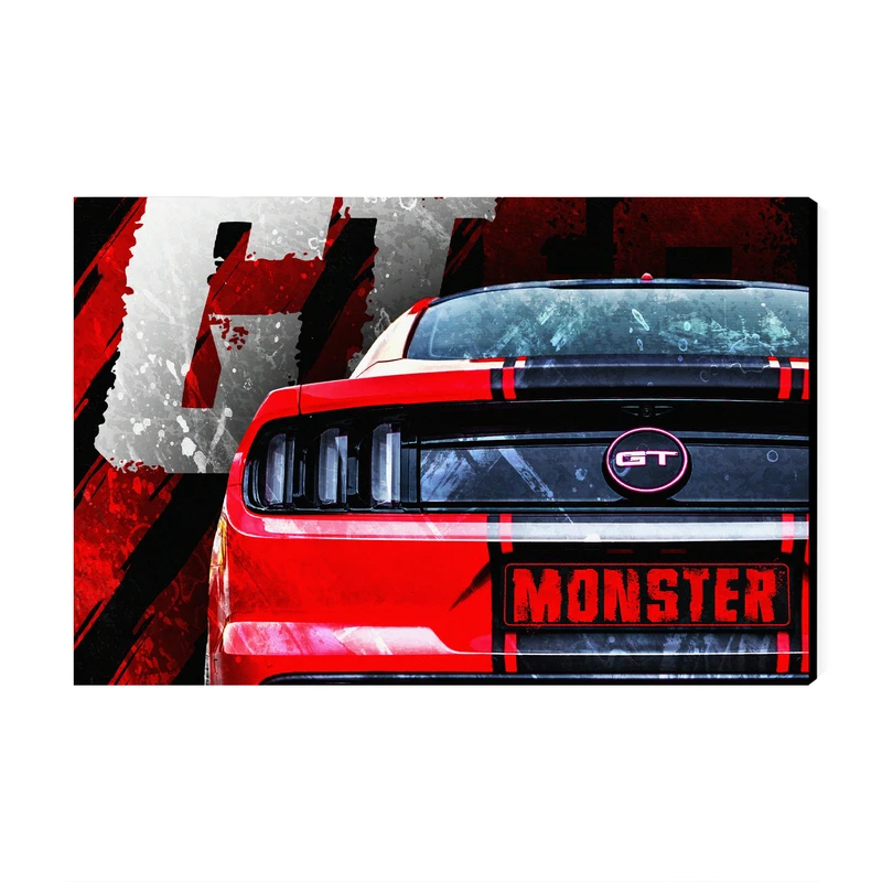 تابلو شاسی عرش مدل فانتزی ماشین GT Monster کد As1906