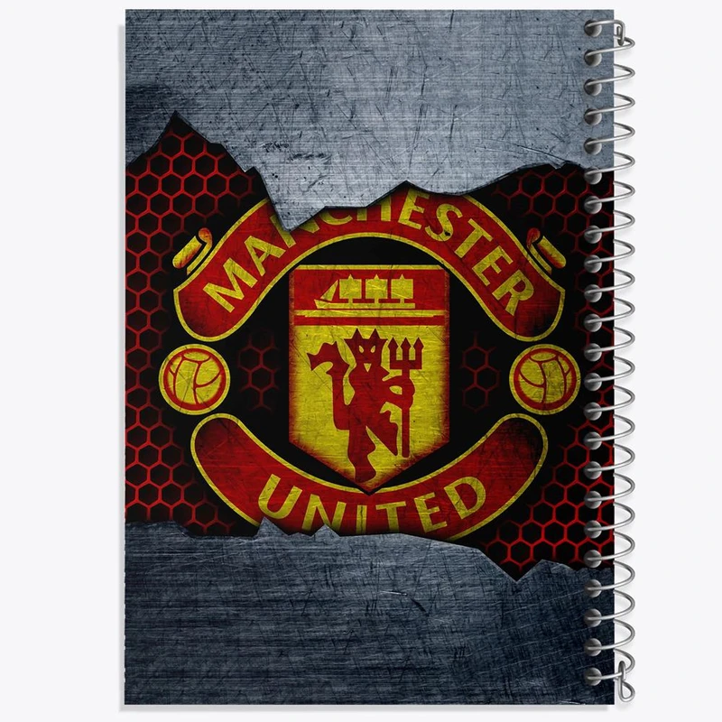 دفتر شطرنجی 50 برگ خندالو طرح باشگاه منچستر یونایتد کد 26488