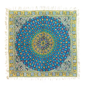 رومیزی قلمکار زابلیان مدل شاهکار طرح گنبد مسجد شیخ الله اصفهان