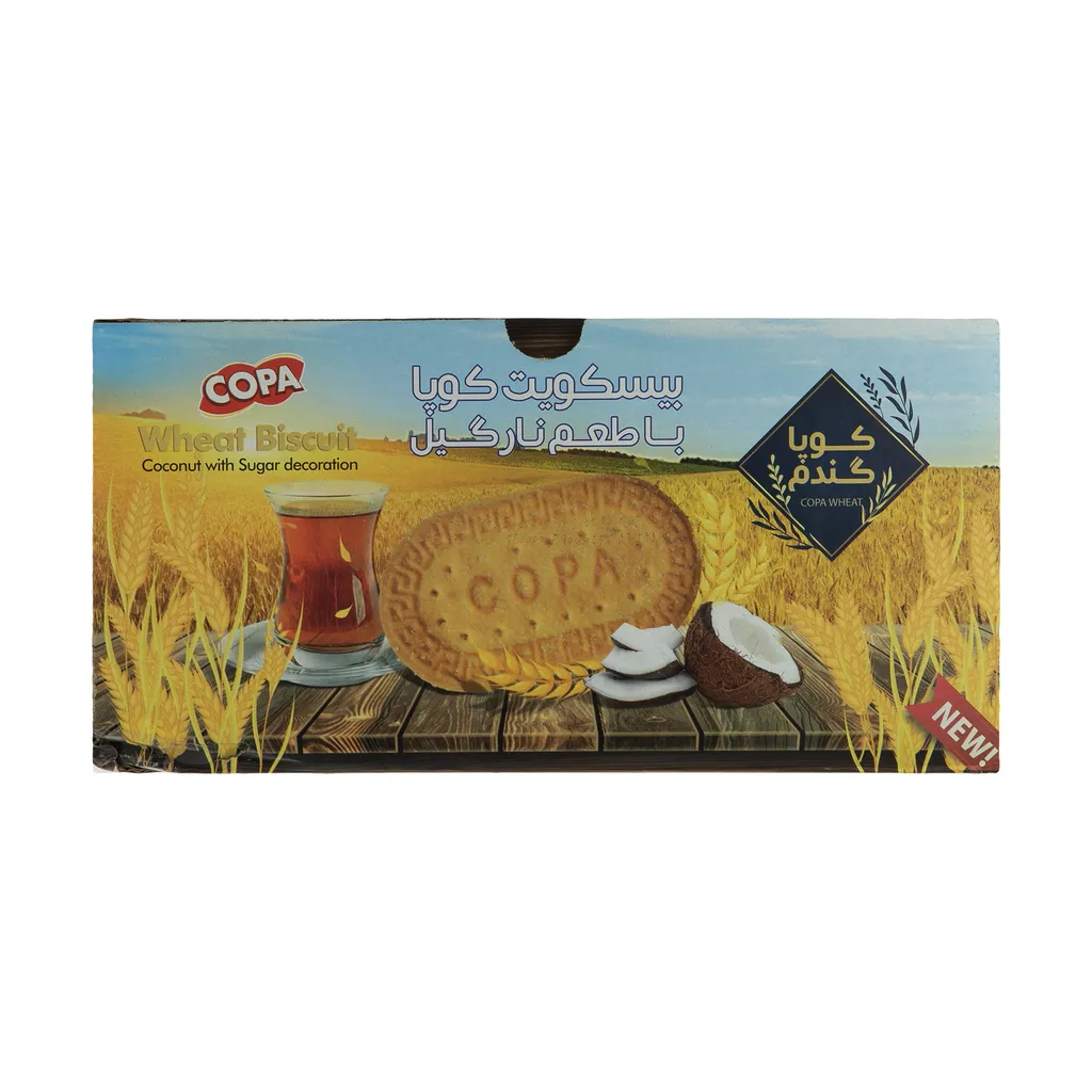 بیسکویت کوپا گندم با طعم نارگیل - 900 گرم