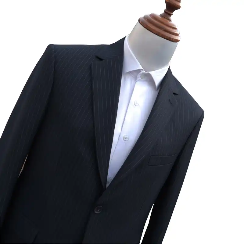 کت و شلوار مردانه مدل یقه انگلیسی دیپلمات رگولار فیت کد 210183 رنگ سرمه ای تیره