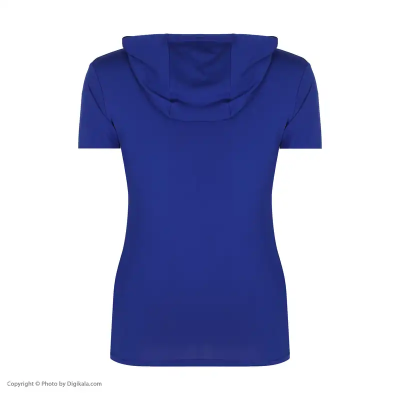 ست تی شرت آستین کوتاه کلاهدار و شلوارک ورزشی زنانه مدل 177-55