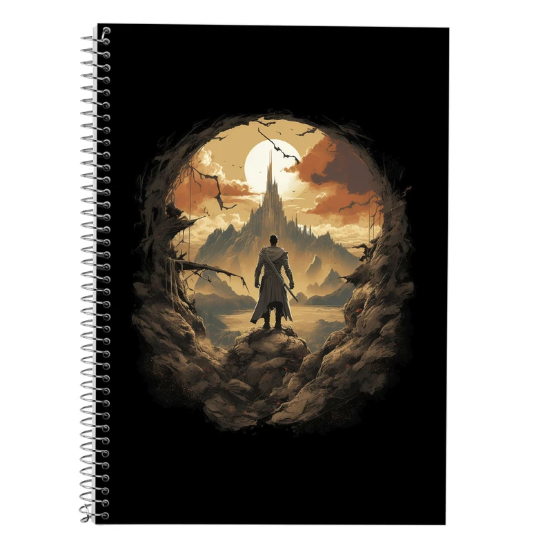 دفتر زبان 50 برگ مدوپد مدل سه خط طرح تایتان Titan کد DF11846