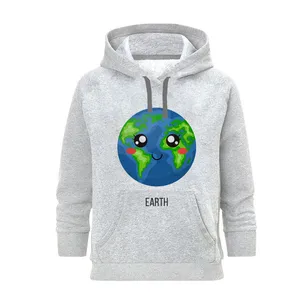 هودی زنانه مدل EARTH  کد J241 رنگ طوسی