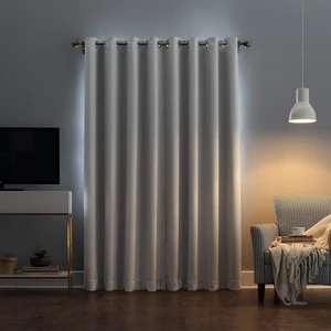 پرده پانچ تیکو دکو مدل بلک اوت ضد نور 75 درصد سه لایه کد insulator  سایز 275x300 سانتی‌متر