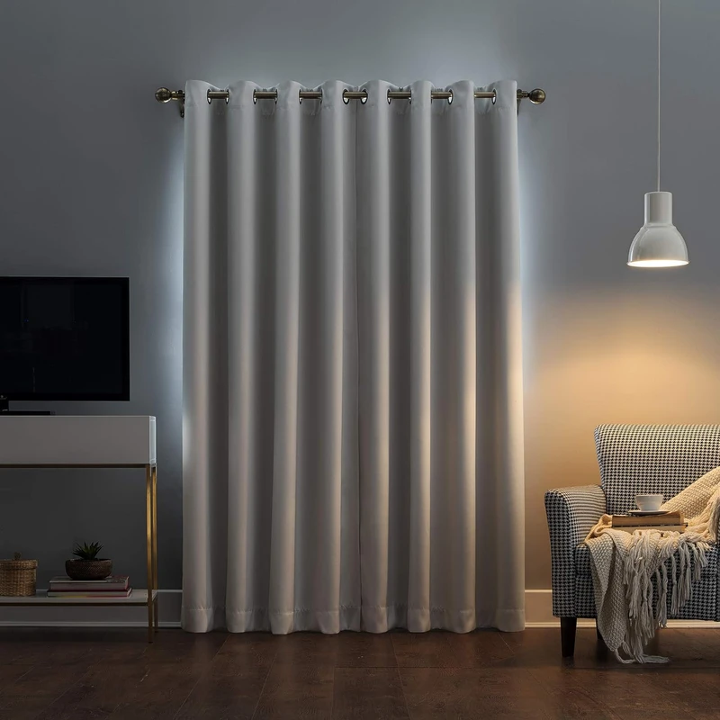 پرده پانچ تیکو دکو مدل بلک اوت ضد نور 75 درصد سه لایه کد insulator  سایز 275x300 سانتی‌متر