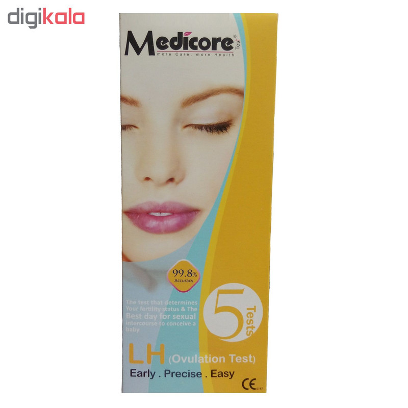 تست تخمک گذاری مدیکور مدل LH بسته 5 عددی