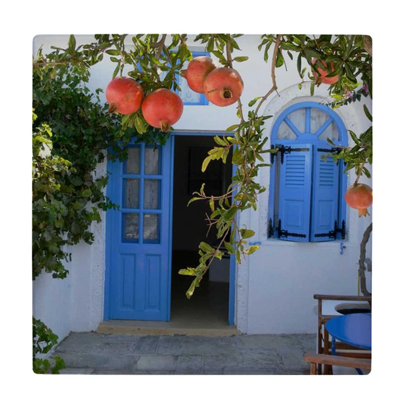 زیر لیوانی طرح حیاط قدیمی و شاخه انار کد    3864664_1979