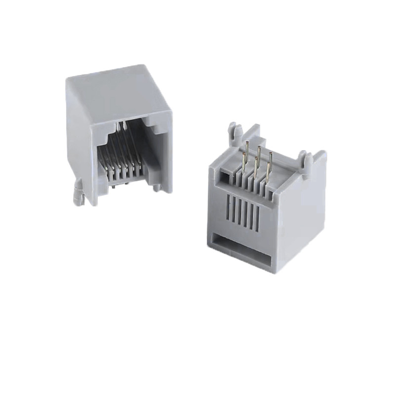 کانکتور مادگی تلفن مدل 6P6C-RJ12-Right.Angle بسته 2 عددی