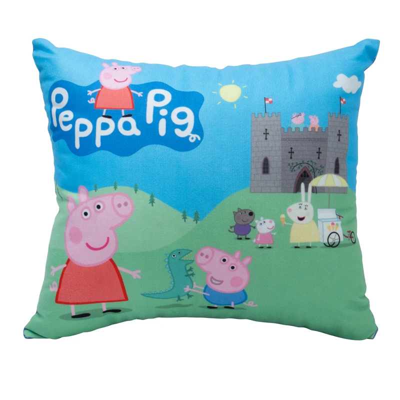 کوسن کودک گالیله کوچولو طرح پپاپیگ و جورج سایز 32x32 سانتی متر