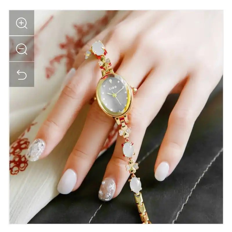 ساعت مچی عقربه ای زنانه مدل دستبندی بند نگین دار