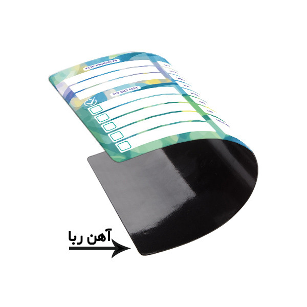 تخته وایت برد لاژید مدل برنامه ریزی سایز 14x18 سانتی متر مجموعه 2 عددی