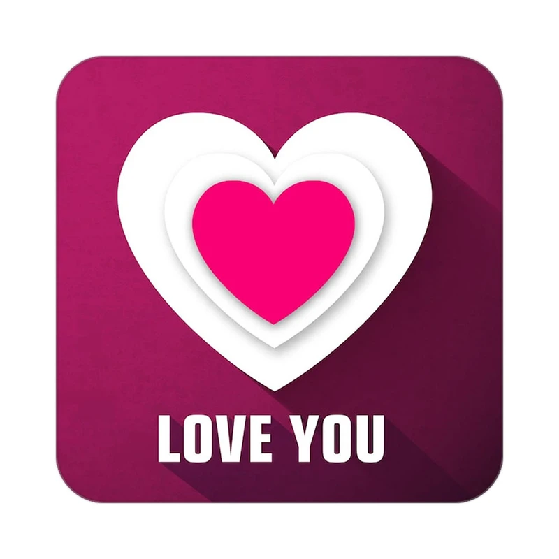 زیر لیوانی کاکتی طرح عاشقانه مدل mp39016