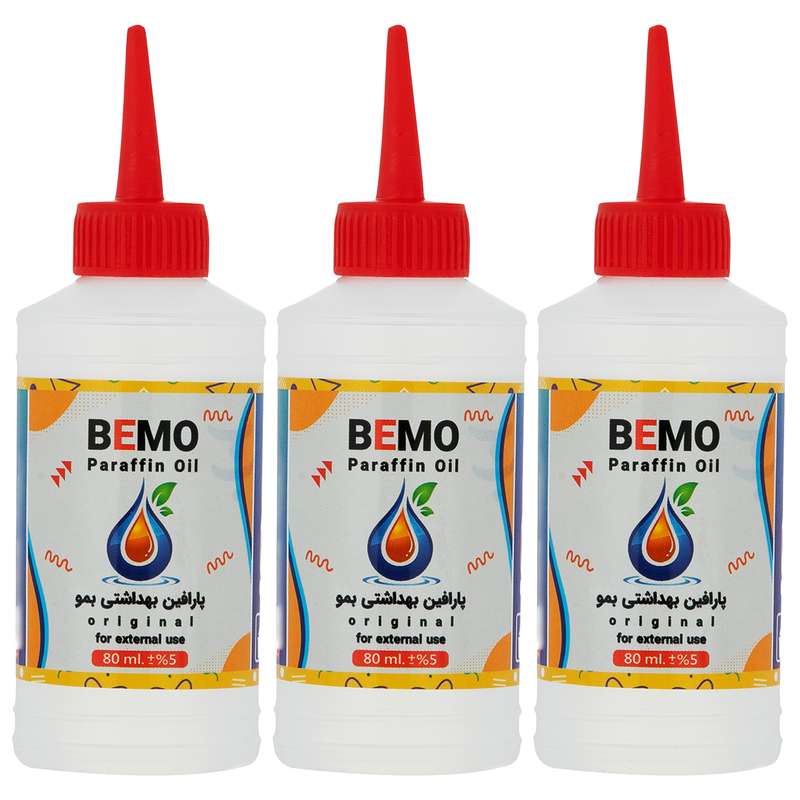 پارافین بمو مدل B100 حجم 80 میلی لیتر بسته 3 عددی