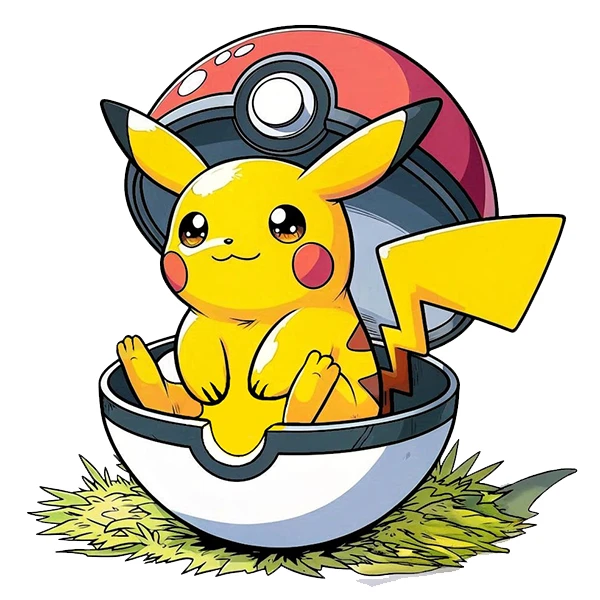 استیکر پارچه و لباس پاد آفرین طرح پیکاچو کد 1747