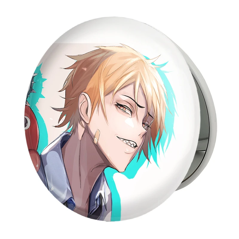 آینه جیبی خندالو طرح دنجی انیمه مرد اره ای Chainsaw Man مدل تاشو کد 22349 