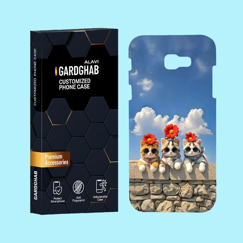 کاور گارد قاب علوی مدل حیوانات مناسب برای گوشی موبایل سامسونگ Galaxy A720 / A7 2017