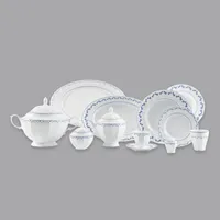 سرویس غذاخوری 103 پارچه 12 نفر چینی زرین ایران مدل فرانسیس سری نئوکلاسیک درجه عالی