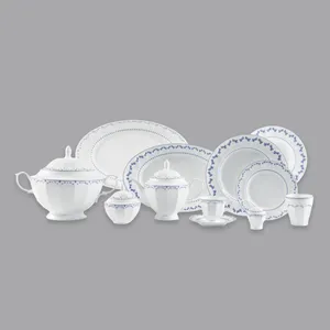 سرویس غذاخوری 103 پارچه 12 نفر چینی زرین ایران مدل فرانسیس سری نئوکلاسیک درجه عالی