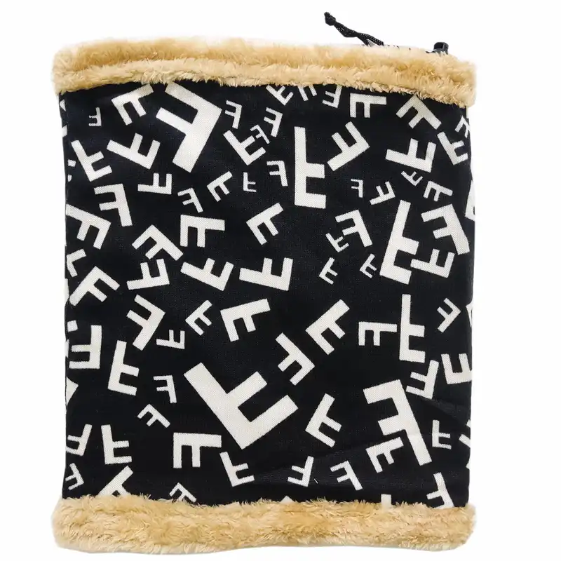 دستمال سر و گردن مدل اسکارف تو خز بافت