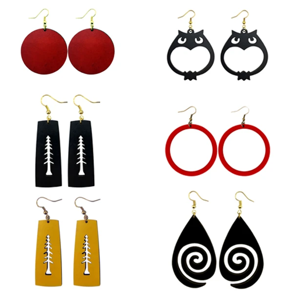 گوشواره زنانه کد E207 مجموعه 6 عددی