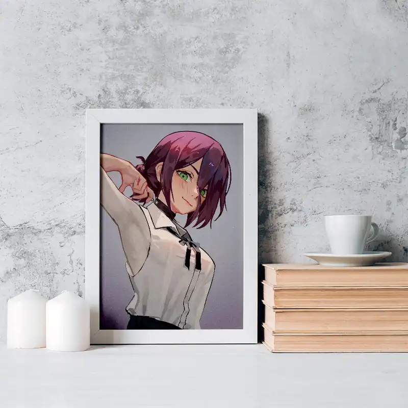 تابلو خندالو مدل ریزه انیمه مرد اره ای کد 17883