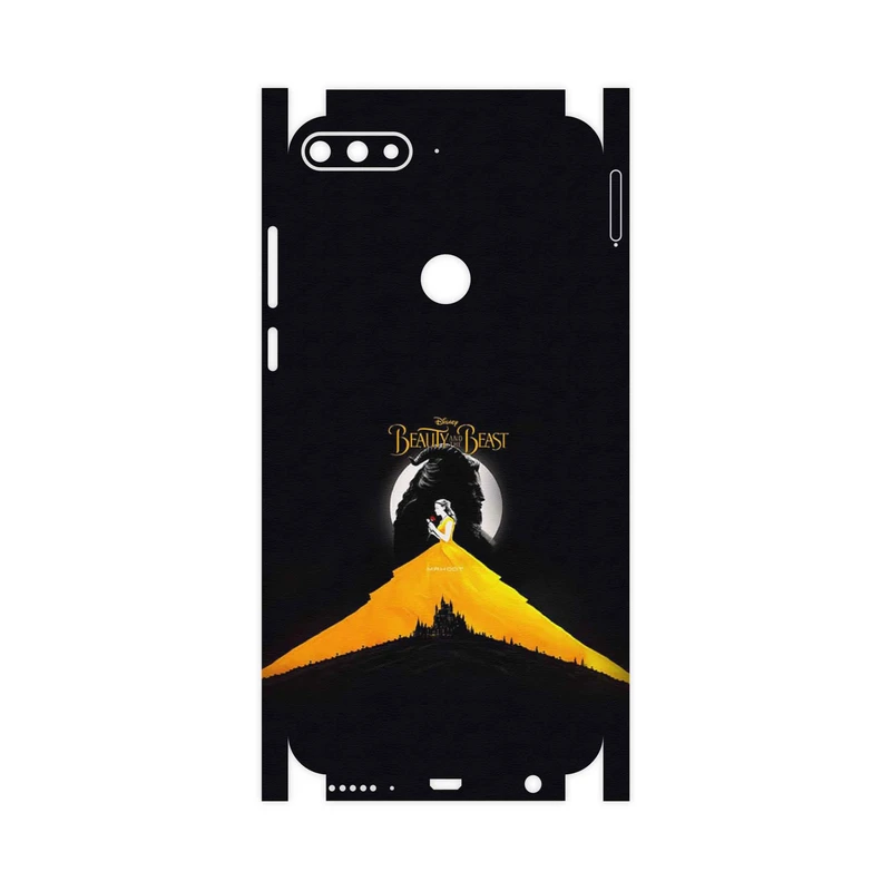 برچسب پوششی ماهوت مدل Beauty and the Beast-FullSkin مناسب برای گوشی موبایل هوآوی Y7 Prime 2018