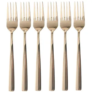 چنگال غذاخوری صنایع استیل ایران مدل 6 بسته 6 عددی