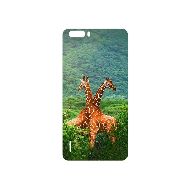 برچسب پوششی ماهوت مدل Giraffe مناسب برای گوشی موبایل آنر 6 Plus