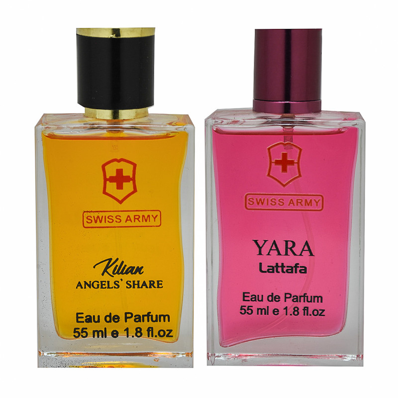 ادوپرفیوم زنانه سوئیس آرمی مدل یارا حجم 55 میلی لیتر به همراه ادوپرفیوم مردانه آنجلز شیر