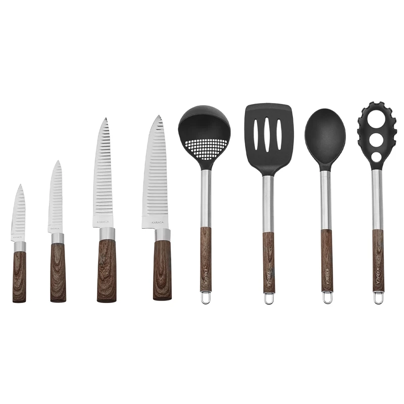 ابزار آشپزی 8 پارچه کاراجا مدل Timber