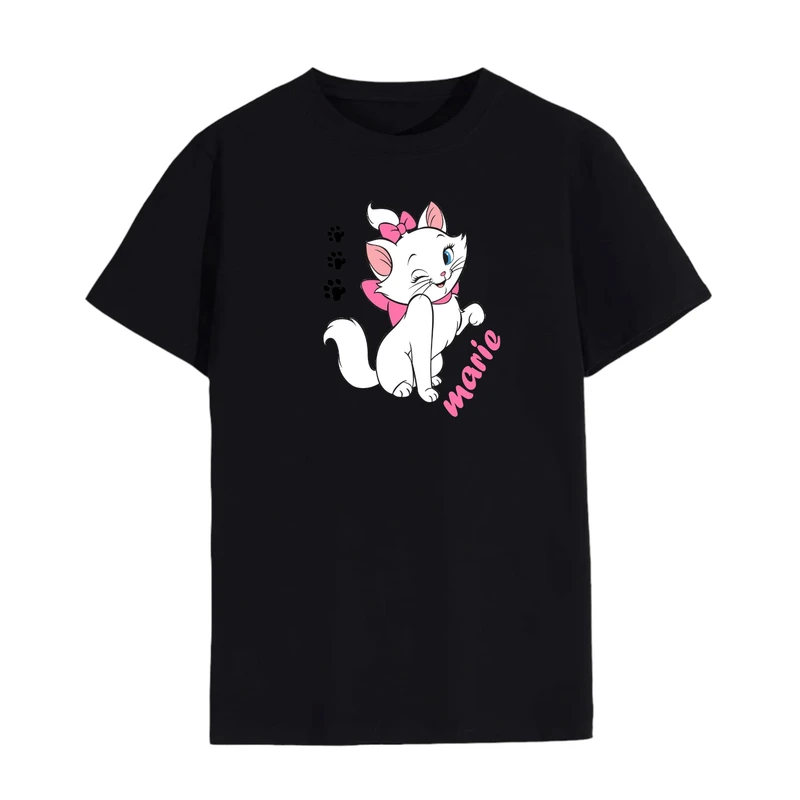 تی شرت لانگ آستین کوتاه زنانه مدل گربه کد 7