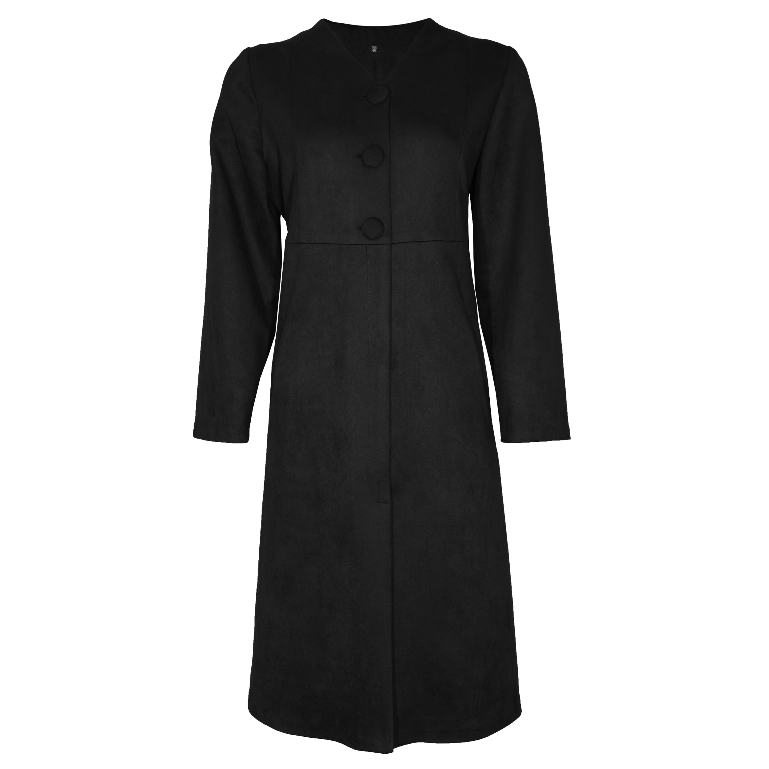 پالتو زنانه مدل مهتاب رنگ مشکی