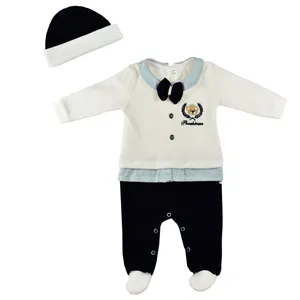 ست سرهمی و کلاه نوزادی پوشیران کد 5497 -1