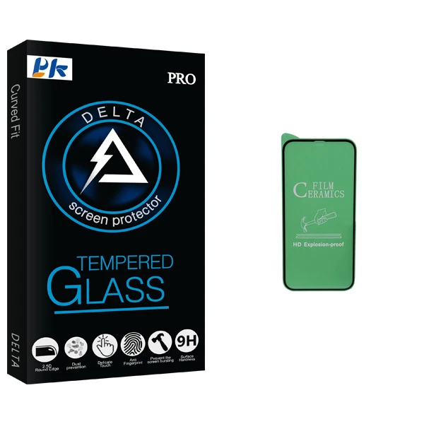 محافظ صفحه نمایش سرامیکی پی کی مدل Delta Glass مناسب برای گوشی موبایل اپل iPhone 11 Pro Max