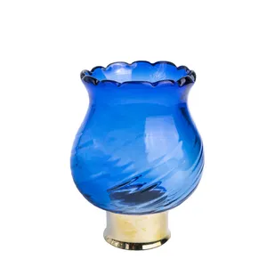 شمعدان شیشه ای مدل لاله کد 049