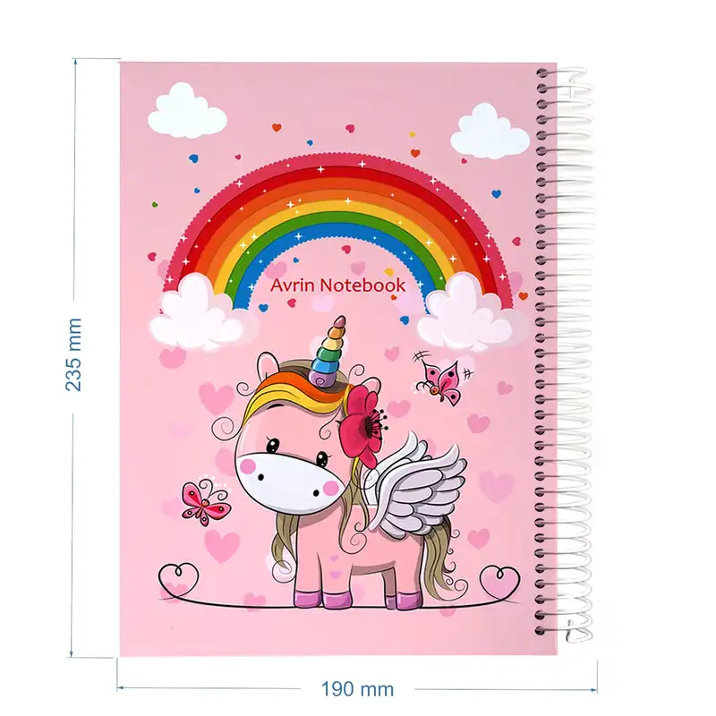 دفتر مشق 100 برگ اورین طرح اسب تک شاخ